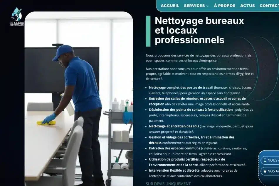 Site I.S Clean Nettoyage