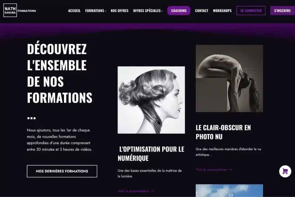 Site de Nath Sakura Formations