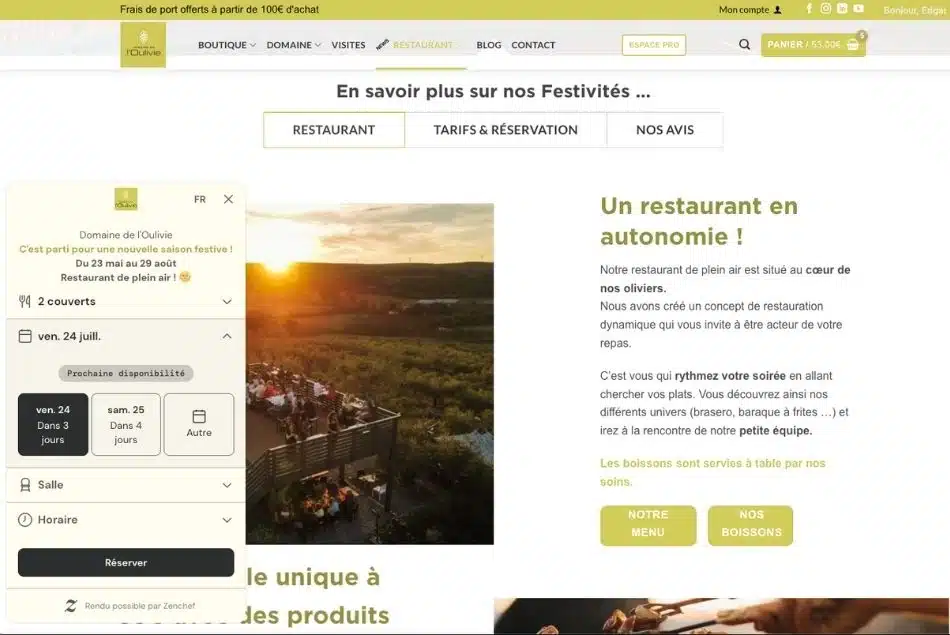 Cas client : gestion digitale externalisée du site du Domaine de l'Oulivie