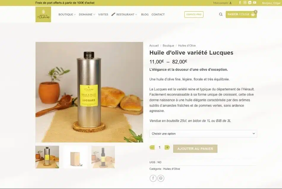 Cas client : gestion digitale externalisée du site du Domaine de l'Oulivie